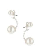 Dorothy Perkins Pearl Front And Back Earrings