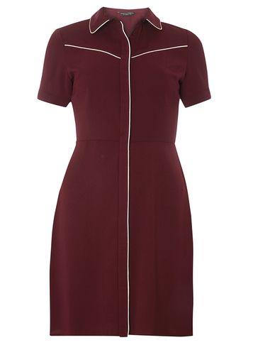 Dorothy Perkins Wine Western Style Shirt Dress