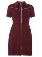 Dorothy Perkins Wine Western Style Shirt Dress