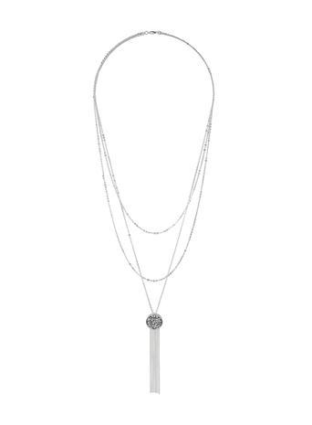 Dorothy Perkins Long Circle Tassel Necklace