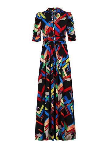 Dorothy Perkins *jolie Moi Black Multi Maxi Dress