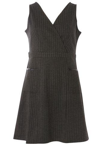 Dorothy Perkins Grey Wrap Pinny Dress