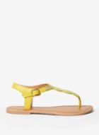 Dorothy Perkins Yellow 'bali' Beaded Sandals