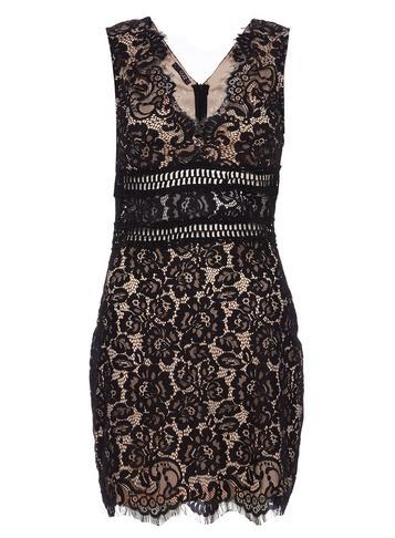 Dorothy Perkins *quiz Olivia's Lace Scallop Bodycon Dress