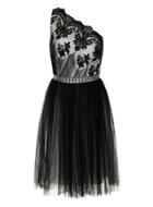 Dorothy Perkins *little Mistress Curve One Shoulder Black Prom Dress