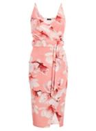 Dorothy Perkins *quiz Multi Coloured Sam Faiers Wrap Midi Dress