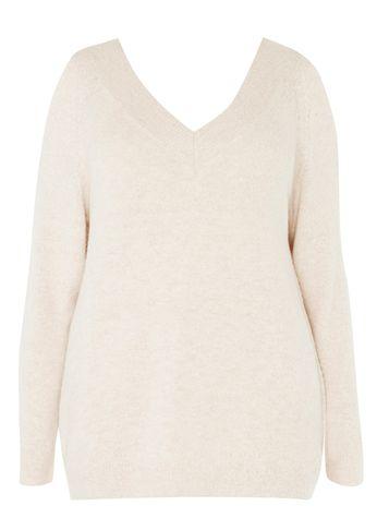 Dorothy Perkins Dp Curve Pink V-neck Cold Shoulder Jumper