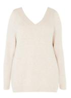 Dorothy Perkins Dp Curve Pink V-neck Cold Shoulder Jumper