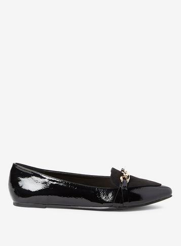 Dorothy Perkins Black Pu Larry Pumps