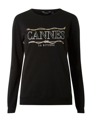 Dorothy Perkins Black Long Sleeve Sweatshirt