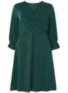 Dorothy Perkins *dp Curve Green Jersey Wrap Dress