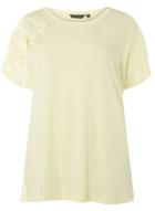 Dorothy Perkins Dp Curve Lemon Floral Applique T-shirt