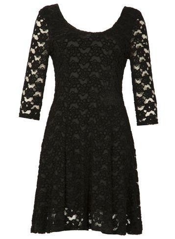 Dorothy Perkins *izabel London Lace Overlay Skater Dress