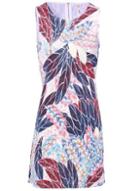 Dorothy Perkins *izabel London Multi Colour Leaf Print Shift Dress