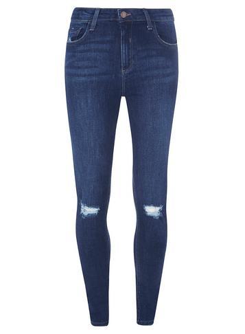 Dorothy Perkins *tall Indigo Rip Knee 'darcy' Jeans