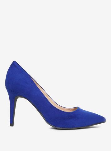 Dorothy Perkins Wide Fit Blue Electra Court Shoes