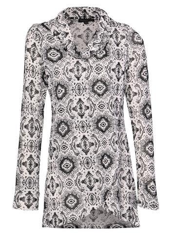 Dorothy Perkins *izabel London Black Mosaic Tunic Top