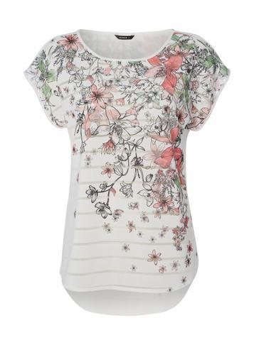 Dorothy Perkins *roman Originals Stripe Floral Print T-shirt