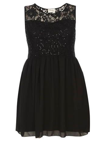 Dorothy Perkins *sienna.c Multi Lace Chiffon Dress