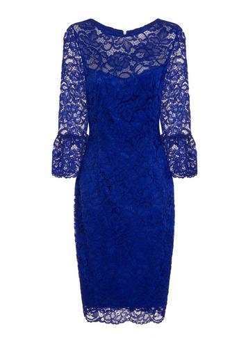 Dorothy Perkins *paper Dolls Blue Lace Bodycon Dress