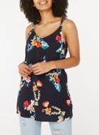 Dorothy Perkins Floral Print Cross Back Camisole Top