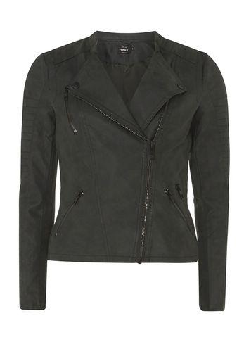 Dorothy Perkins *only Grey Ava Biker Jacket