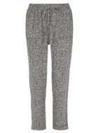Dorothy Perkins Monochrome Floral Popcorn Joggers
