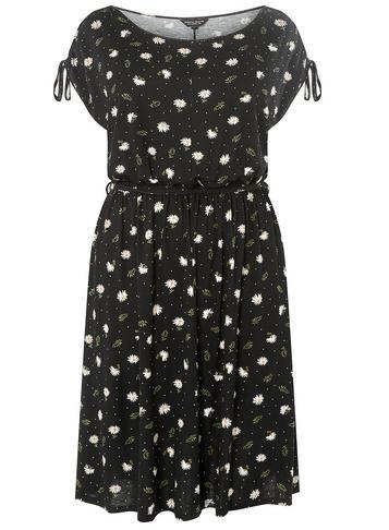 Dorothy Perkins *dp Curve Multi Coloured Daisy And Spot Print Midi Dress