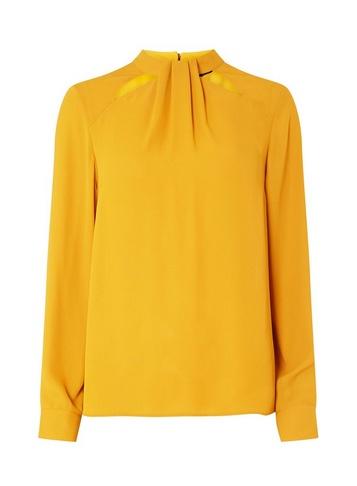 Dorothy Perkins Mustard Emily Long Sleeve Top