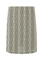 Dorothy Perkins Black And Ivory Zigzag Mini Skirt