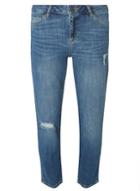 Dorothy Perkins Mid Wash Taylor Cigarette Crop Jeans