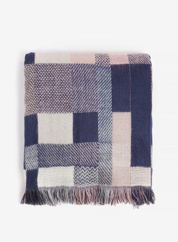 Dorothy Perkins Multi Coloured Patchwork Checked Print Scarf