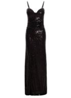 *quiz Black Sequin Bandeau Maxi Dress