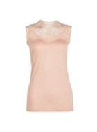 Dorothy Perkins *tall Blush Lace Victoriana Top