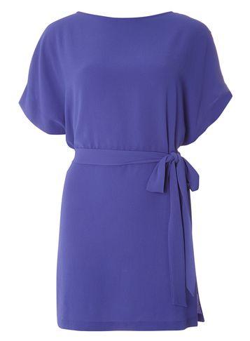 Dorothy Perkins Purple Tie Waist Tunic