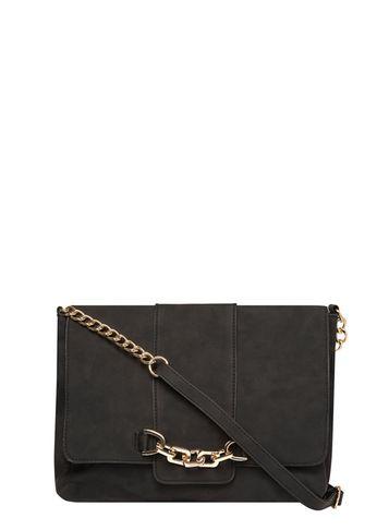 Dorothy Perkins Black Chain Front Slouch Bag