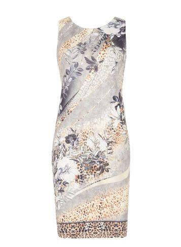 Dorothy Perkins *izabel London Multi Grey Leopard Dress