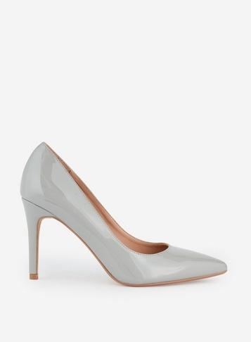 Dorothy Perkins Grey 'danielle' Pu Court Shoes