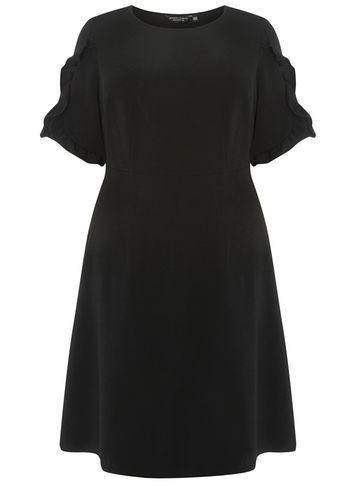 Dorothy Perkins Dp Curve Black Skater Dress