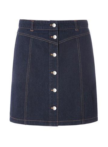 Dorothy Perkins *tall Indigo Denim Skirt