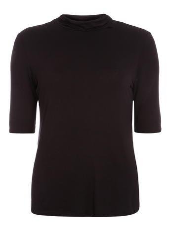 Dorothy Perkins Black Long Sleeve Polo Neck