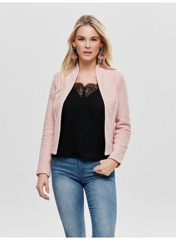Dorothy Perkins *light Pink Ribbed Textured Blazer