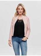 Dorothy Perkins *light Pink Ribbed Textured Blazer