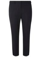 Dorothy Perkins Navy Textured Ankle Grazer Trousers