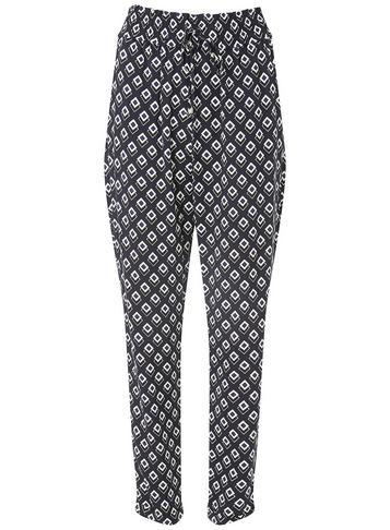 Dorothy Perkins Navy And White Geometric Print Joggers