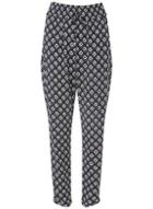 Dorothy Perkins Navy And White Geometric Print Joggers