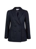 Dorothy Perkins Petite Navy Pinstriped Blazer