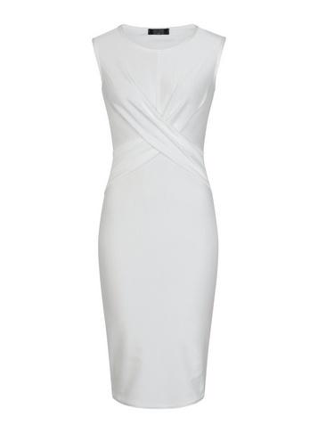 Dorothy Perkins *girls On Film White Ribbed Midi Dress