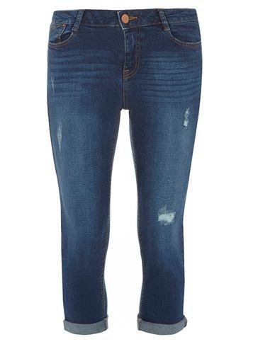 Dorothy Perkins Midwash 'harper' Cropped Jeans