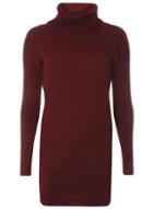 Dorothy Perkins Berry Ribbed Cowl Neck Jumper